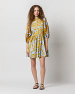 Load image into Gallery viewer, Mini Portofino Dress in Light Blue Tangle Summer Popeline
