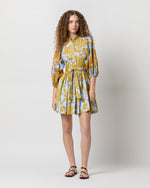 Load image into Gallery viewer, Mini Portofino Dress in Light Blue Tangle Summer Popeline
