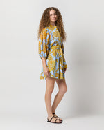 Load image into Gallery viewer, Mini Portofino Dress in Light Blue Tangle Summer Popeline
