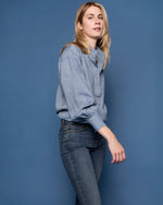 Load image into Gallery viewer, Anaya Popover Shirt in Indigo Cotolino Chambray
