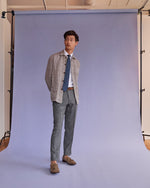 Load image into Gallery viewer, Dress Trouser in Mid-Grey Wool Hopsack
