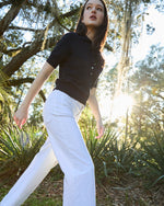Load image into Gallery viewer, Tasha Polo Sweater in Navy Cotton
