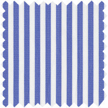 Made-to-Order Anaya Popover Dress in Blue Bengal Stripe Poplin