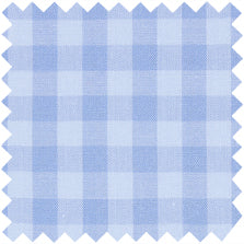 Made-to-Measure Shirt in Blue/Sky Gingham Poplin