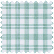 Made-to-Measure Shirt in White/Sage Check Poplin