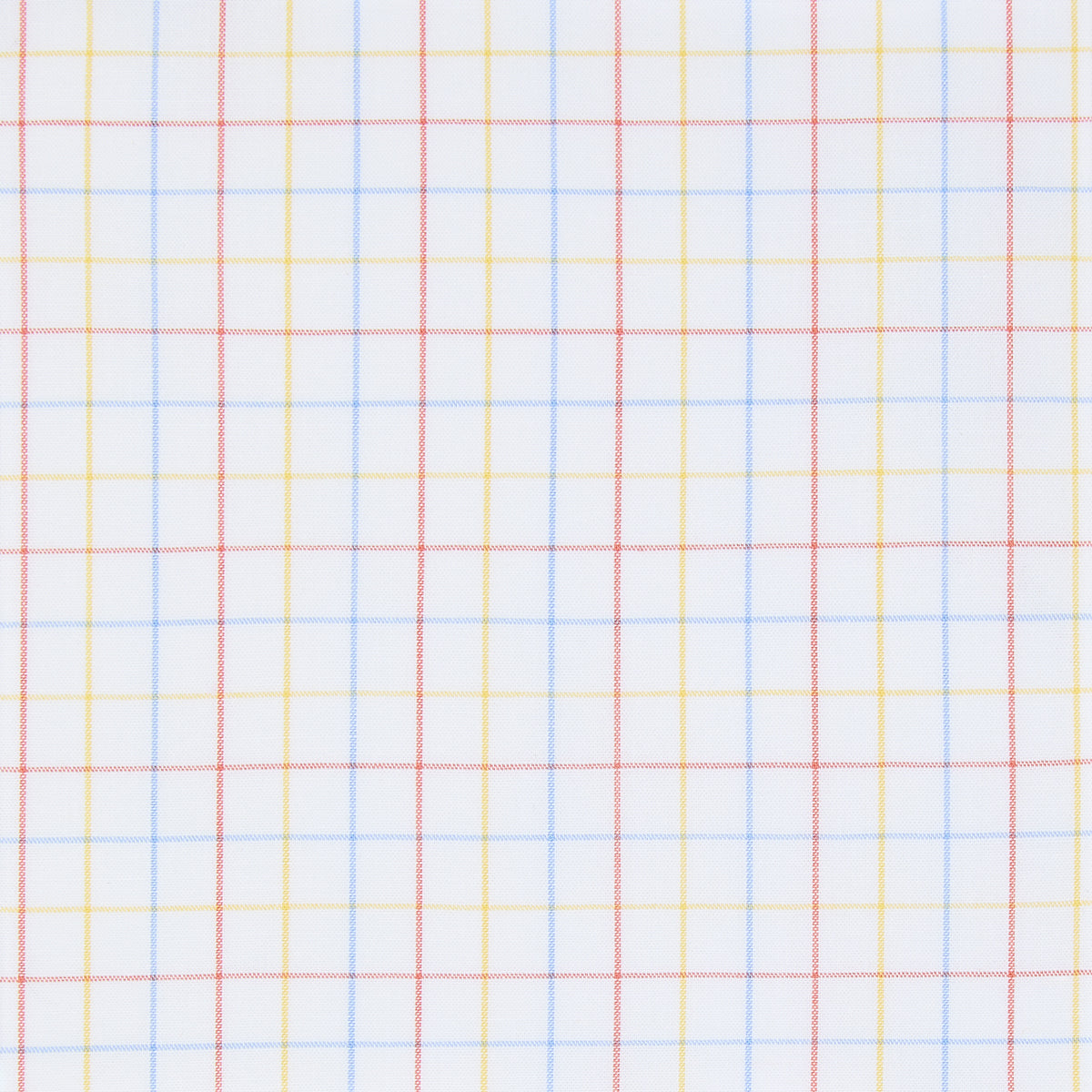 Made-to-Measure Shirt in Red/Sky/Yellow Tattersall Poplin
