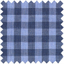 Made-to-Measure Shirt in Heather Blue Multi Gingham