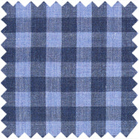 Made-to-Measure Shirt in Heather Blue Multi Gingham