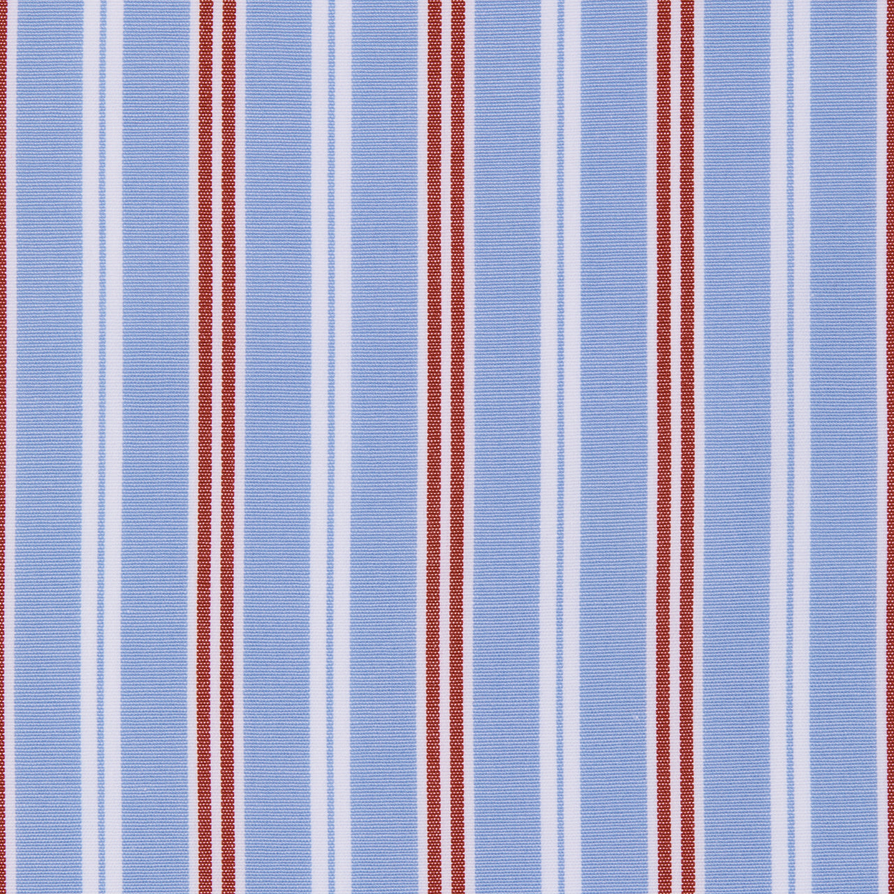 Made-to-Order Fabric in Blue/Red Multi Stripe Poplin
