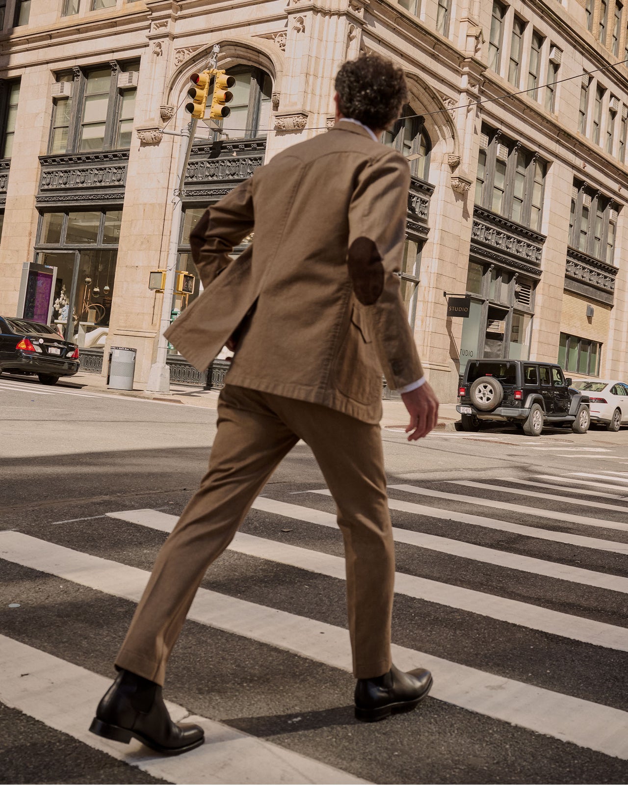 Field Pant in Chocolate/Oat Cavalry Twill