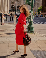 Load image into Gallery viewer, Pointed-Toe Mary Jane Pump in Chocolate Suede
