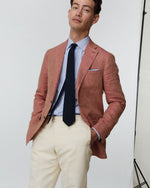 Load image into Gallery viewer, Silk Grosso Grenadine Tie in Dark Navy

