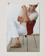Load image into Gallery viewer, Slim Straight Jean in White Garment-Dyed Denim
