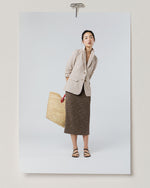 Load image into Gallery viewer, Diagonal Strap Sandal in Dark Brown Leather
