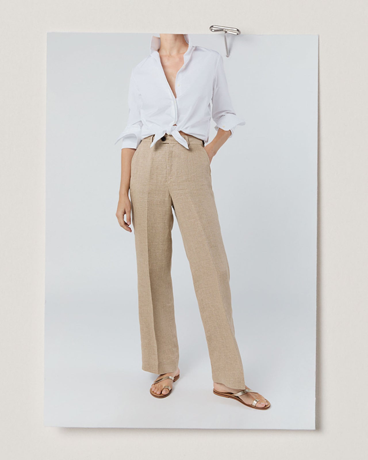 Mel Shirt in White Poplin