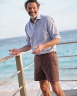 Load image into Gallery viewer, Spread Collar Dress Shirt in Blue Micro Cellulare
