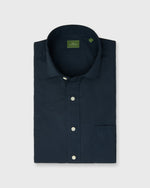 Load image into Gallery viewer, Spread Collar Sport Shirt in Navy Poplin
