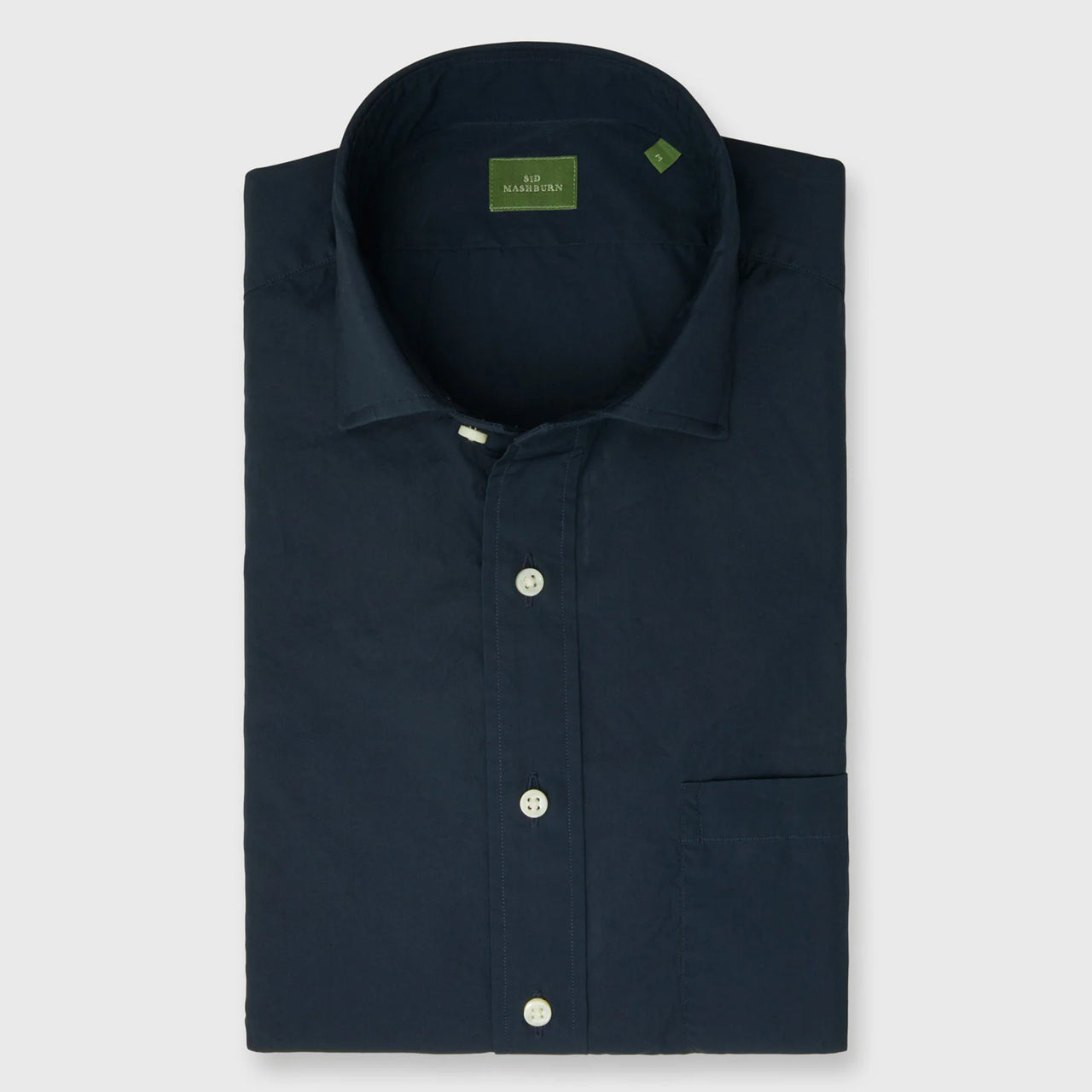 Made-to-Measure Shirt in Navy Poplin