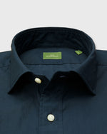 Load image into Gallery viewer, Spread Collar Sport Shirt in Navy Poplin
