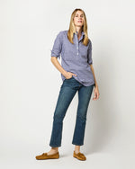 Load image into Gallery viewer, Tomboy Popover Shirt in Navy Gingham Poplin

