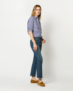 Load image into Gallery viewer, Tomboy Popover Shirt in Navy Gingham Poplin
