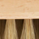 Shoe Shine Brush in Untreated Beechwood/Light Bristles