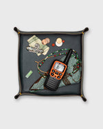 Load image into Gallery viewer, Large Tray in Bottle Green Leather
