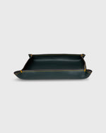 Load image into Gallery viewer, Large Tray in Bottle Green Leather
