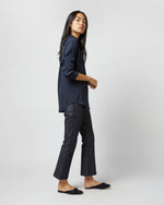 Load image into Gallery viewer, Classic Blouse in Navy Silk Crepe de Chine
