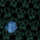 Silk Knit Tie in Hunter/French Blue Dot