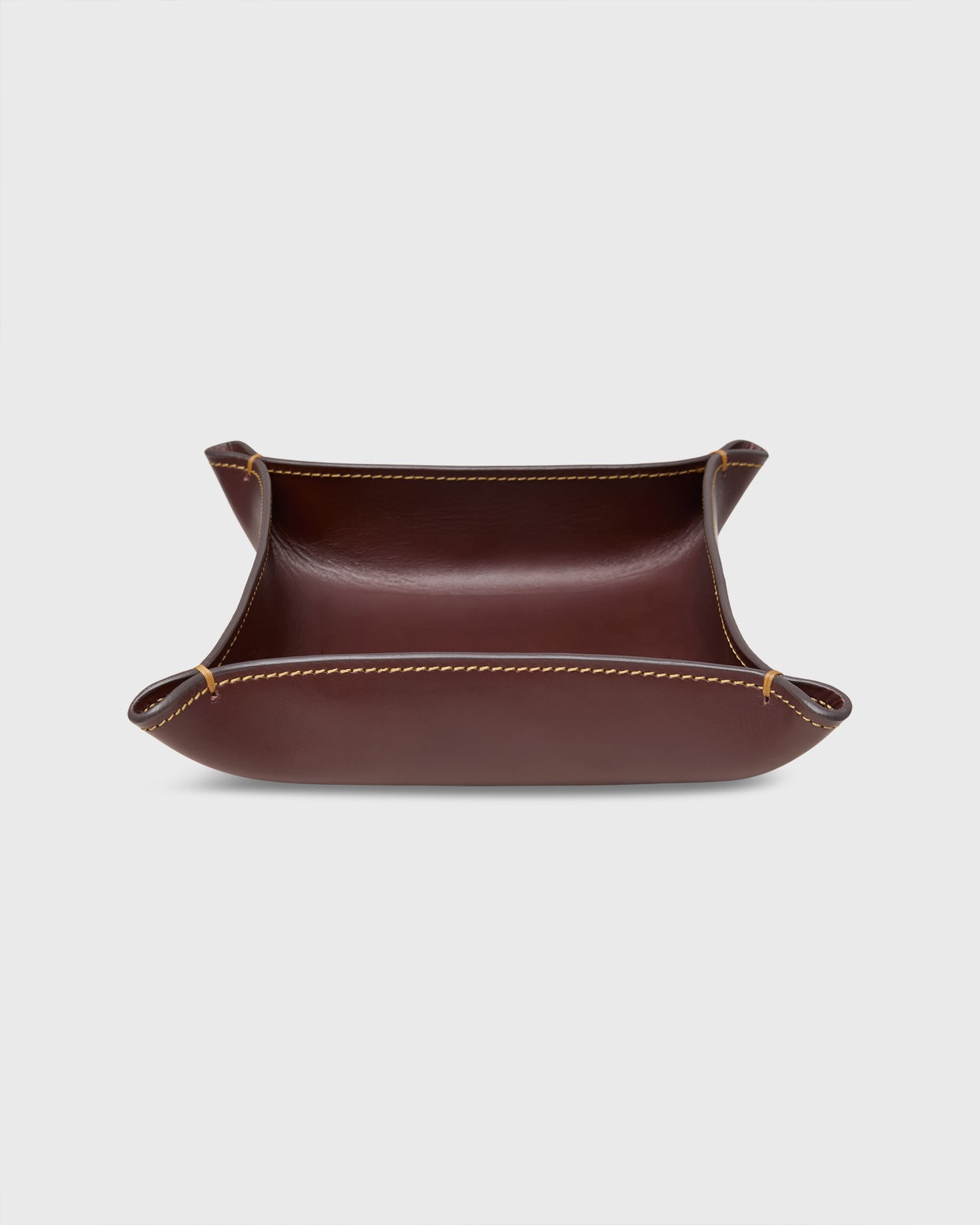 Medium Tray in Papaya Leather