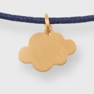 Small Heaven Charm Bracelet in Gold/Assorted Color Cord