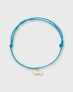 Load image into Gallery viewer, Small Precious Fish Charm Bracelet in Gold/Diamond/Assorted Color Cord
