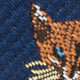 D-Ring Belt in Navy Fox Club