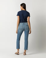 Load image into Gallery viewer, Short-Sleeved Relaxed Tee in Navy Pima Cotton
