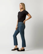 Load image into Gallery viewer, Short-Sleeved Relaxed Tee in Black Pima Cotton
