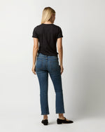 Load image into Gallery viewer, Short-Sleeved Relaxed Tee in Black Pima Cotton
