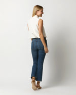 Load image into Gallery viewer, Sleeveless Tie-Neck Blouse in Ivory Silk Crepe de Chine

