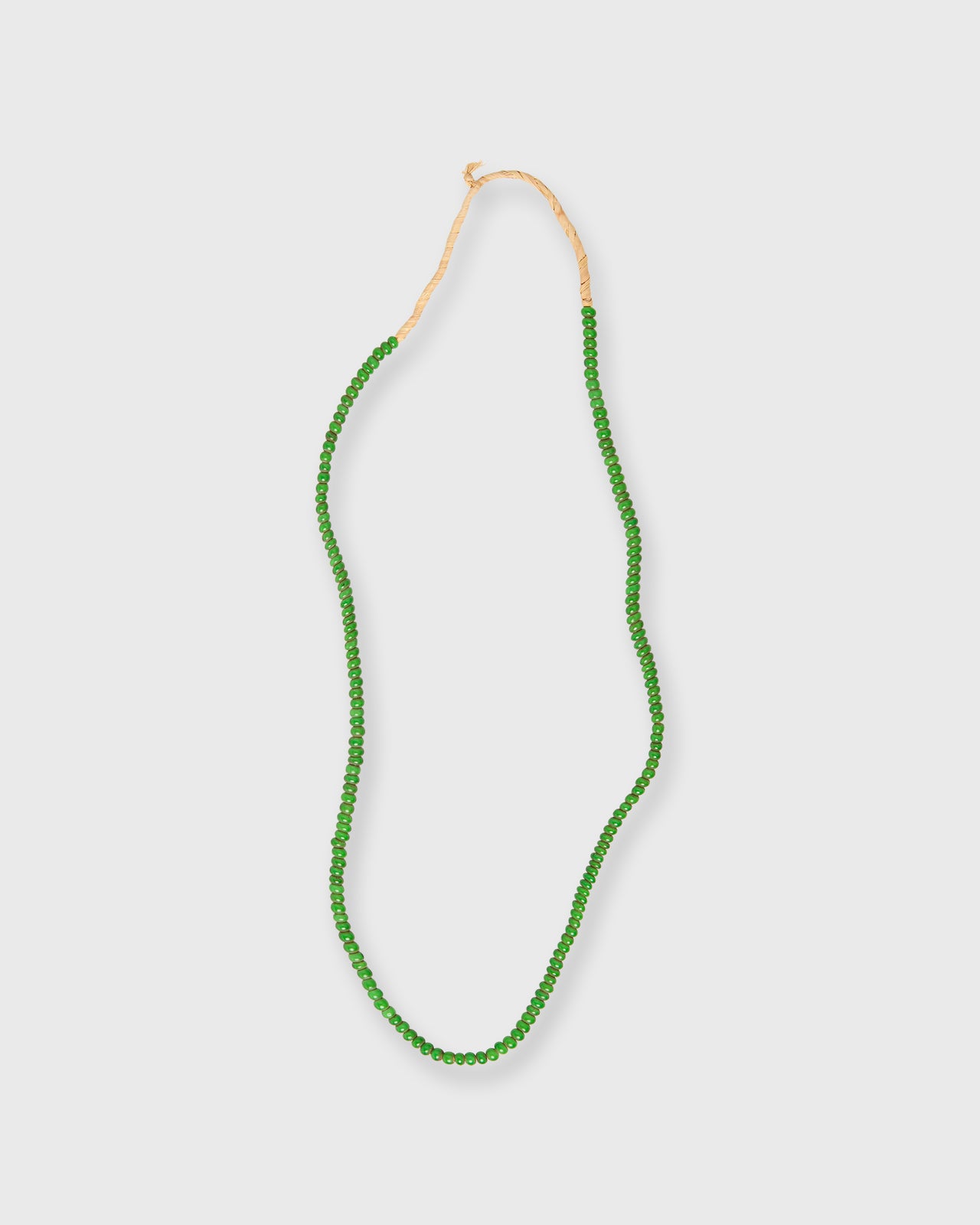 Very Small African Beads in Green Whiteheart