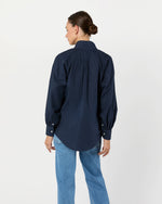 Load image into Gallery viewer, Anaya Popover Shirt in Navy Poplin
