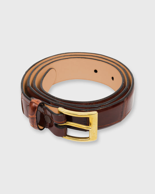 1" Belt in Bourbon Alligator