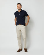 Load image into Gallery viewer, Rally Polo Sweater in Navy Cotton
