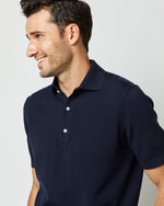 Load image into Gallery viewer, Rally Polo Sweater in Navy Cotton
