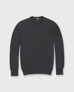 Load image into Gallery viewer, Fine-Gauge Crewneck Sweater in Heather Charcoal Escorial Wool
