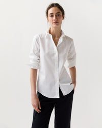Icon Shirt in White Poplin