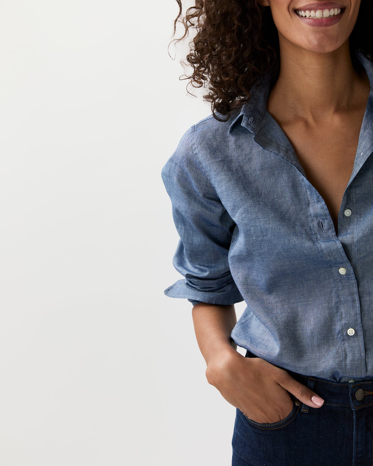 Icon Shirt in Indigo Cotolino Chambray
