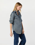Load image into Gallery viewer, Boyfriend Shirt in Indigo Cotolino Chambray
