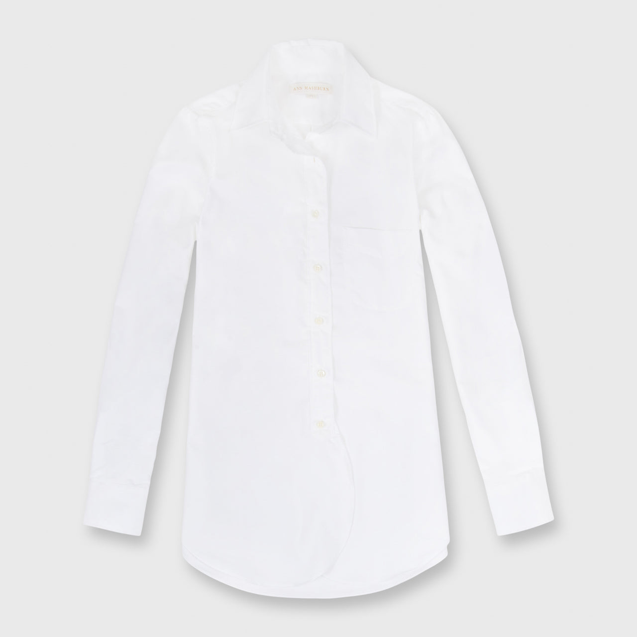 Made-to-Order Fabric in White Oxford