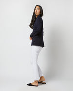 Load image into Gallery viewer, Parker Jacket in Navy Wool Pique Knit
