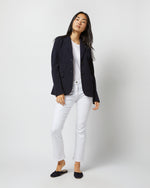 Load image into Gallery viewer, Parker Jacket in Navy Wool Pique Knit
